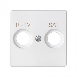 Tapa toma R-TV + SAT blanco SIMON 82097-30