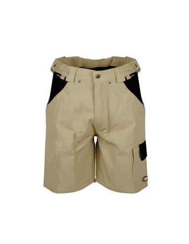 Saragossa Arbeitsshort aus Baumwolle, Beige, Größe 50