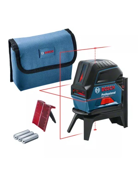 Nível a laser verde BOSCH PRO GCL 2-15 com 4 pilhas AA