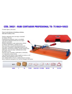 Coupeur professionnel RUBI TS-75 MAX