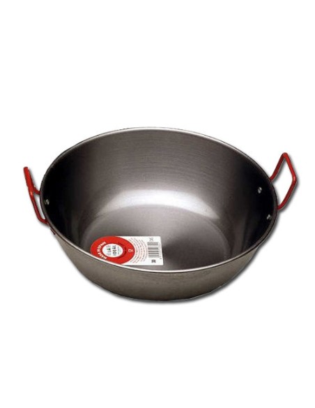 Tacho polido fundo GARCIMA com 2 alças 22 cm modelo 10322
