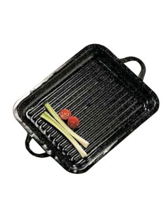 Grelhadora retangular GARCIMA REF-11 esmalte 24x31 cm