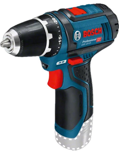 Bosch GSR12V-15+2BAT Lithium Drill Driver with Bag
