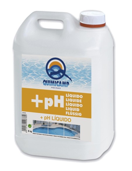 QP QUIMICAMP Liquid pH+ Elevator 6 Liter Drum
