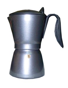 Aluminum coffee maker super 10 cups glass lid