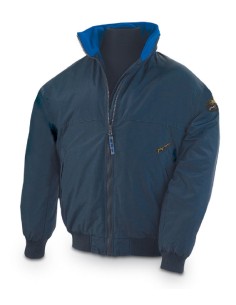 Giacca parka in polare blu