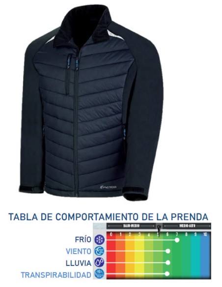 Hybrid-Softshell-Manteljacke Schwarz Größe Extra Large