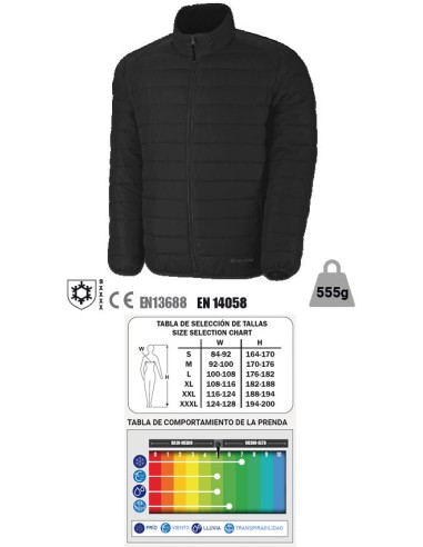 Schwarze Daunenjacke Größe S
