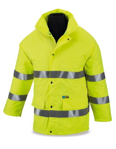 Leuchtgelbe Parka-XL