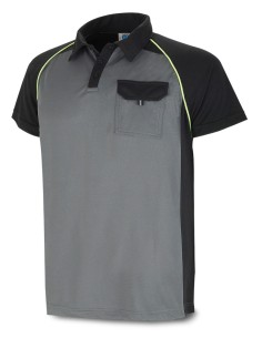 M/ Polo High-Collar Breathable Grey/Black