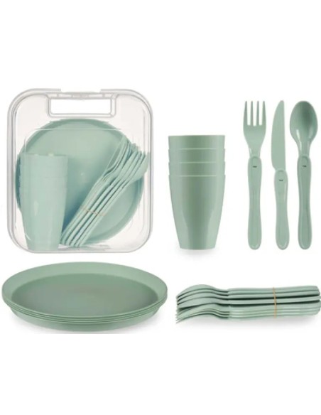 21-Piece Kinvara Plastic Picnic Camping Set 81695