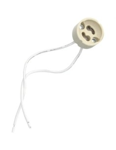 Pack of 10 ceramic halogen GU10 lamp holders