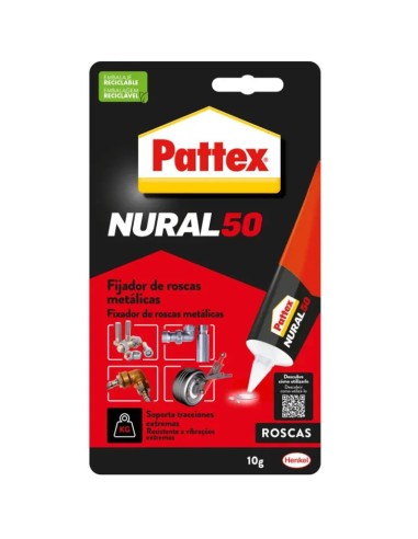 PATTEX Nural 50 Red Metallic Threadlocker 10ml