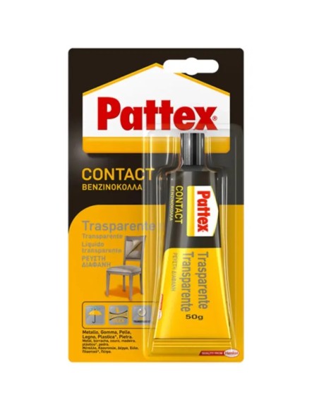 Colla contatto trasparente Pattex 50 gr