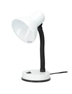 White desk lamp GSC 001900413 metal E27 130x300mm