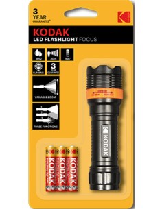 Linterna LED 30Lm Focus Zoom con Pilas AAA Incluidas 2