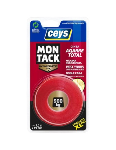 MONTACK 19mm x 2,5m DOPPELSEITIGES MONTAGEBAND Ref 507240