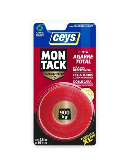 MONTACK 19mm x 2,5m DOPPELSEITIGES MONTAGEBAND Ref 507240