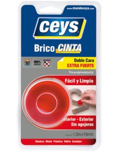 Bricotape Double-Sided Transparent Tape 1.5m