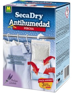 Pack de 3 cabides anti-humidade Secadry 210g