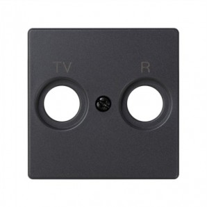 Tapa toma R-TV grafito SIMON 82053-38
