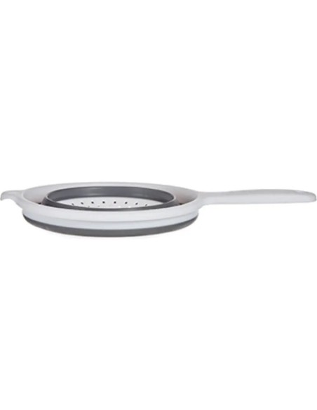 Kinvara Round Silicone Colander with Foldable Handle 20cm
