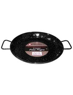 Panela esmaltada para indução 30cm com base preta