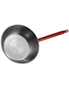 Polierter Tieftopf 24 cm mit idealer Griffe