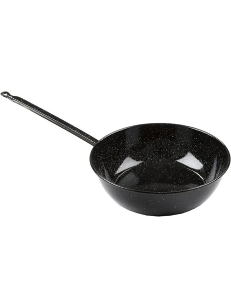 Tacho esmaltado fundo 36 cm com cabo ideal