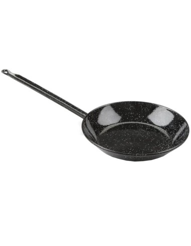 Tacho esmaltado plano de 24 cm com cabo ideal