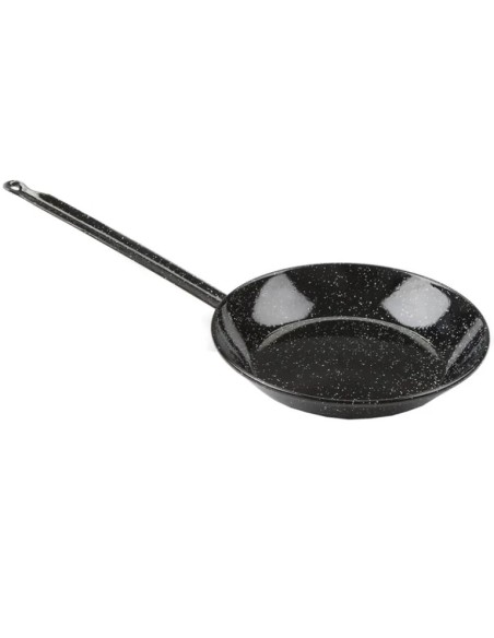 Tacho esmaltado plano de 24 cm com cabo ideal