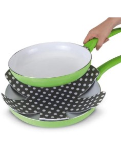 Conjunto de 3 protetores para panelas METALTEX modelo 202960000 poliéster 38 cm 2