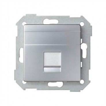 Tampa IT 1 tomada RJ45 alumínio SIMON 82005-33