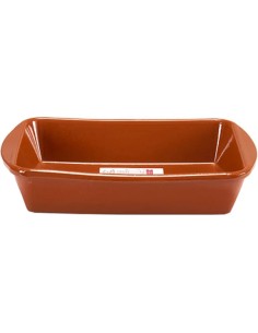 Rectangular Rustic Clay Plate Rack 38x26 cm