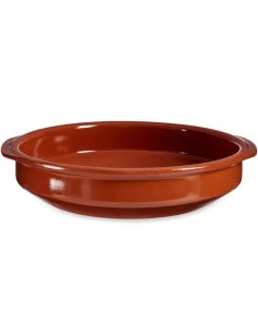 36 cm Round Refractory Clay Casserole