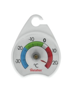 Round Refrigerator Thermometer 50mm MetalTEX Mercury-Free