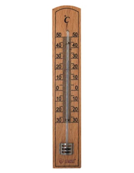 Innen-Thermometer Eichenholz 200x34mm GSC