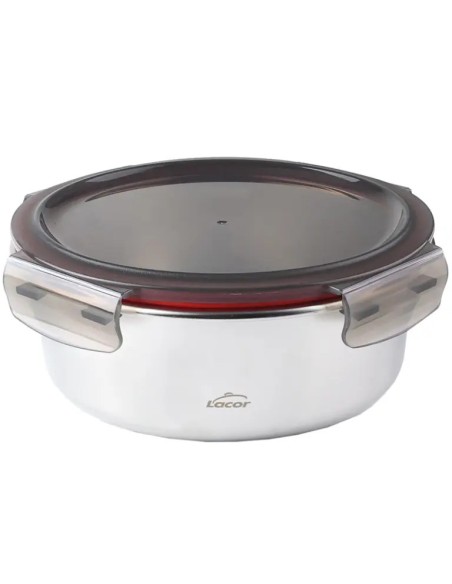 Recipiente Taper Redondo 700ml Ecoinox 18/10 com ClipLock