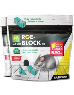 Rattenköder Roe Block 520gr (2x260gr) MASSO