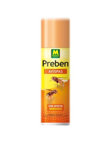 Spray Preben Anti-Avispas MASSO 250ml base ETOC para vespas, abelhas-ferrão e moscardos