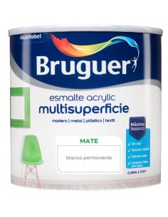 Peinture acrylique blanche mate Bruguer 250ml