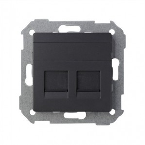 Tapa informática 2 tomas RJ45 blanca SIMON 82006-38
