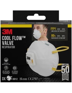 Caixa com 3 máscaras FFP1 com válvula 8812C3 3M 2