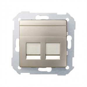 Tapa informática 2 tomas RJ45 cava SIMON 82006-34