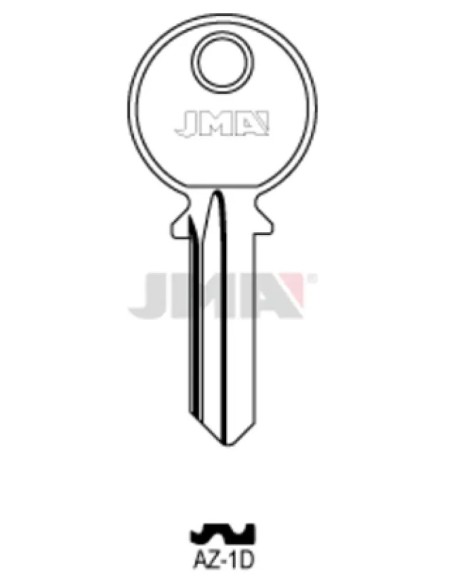Pack of 50 keys model AZ1D brand JMA