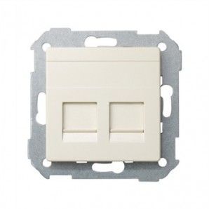 Tapa informática 2 tomas RJ45 marfil SIMON 82006-31