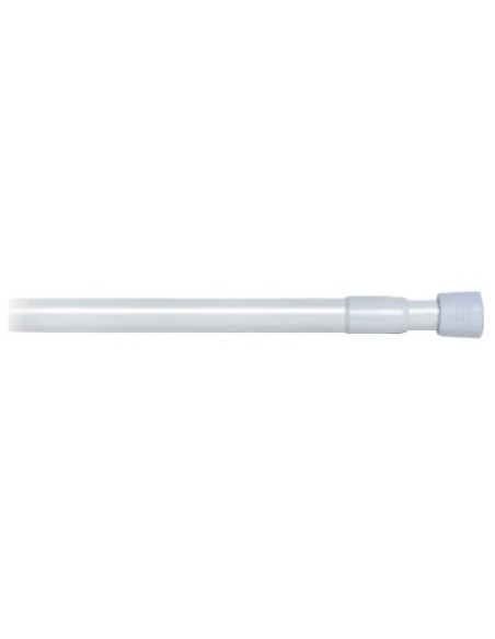 White extendable bathroom bar with Epid finish 110-200 cm