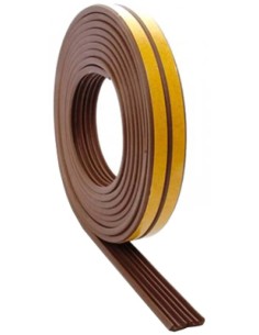 Joint en caoutchouc marron 9mm x 6 mètres type E Tesa