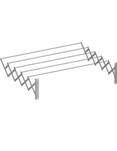 Anodized aluminum accordion-style wall clothesline 5 meters CUNCIAL