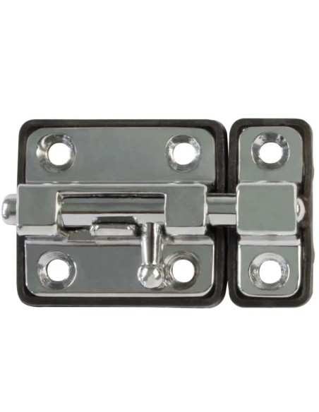 Trava cerrojo 35mm cromo mod. 383 2859 AMIG com base de plástico